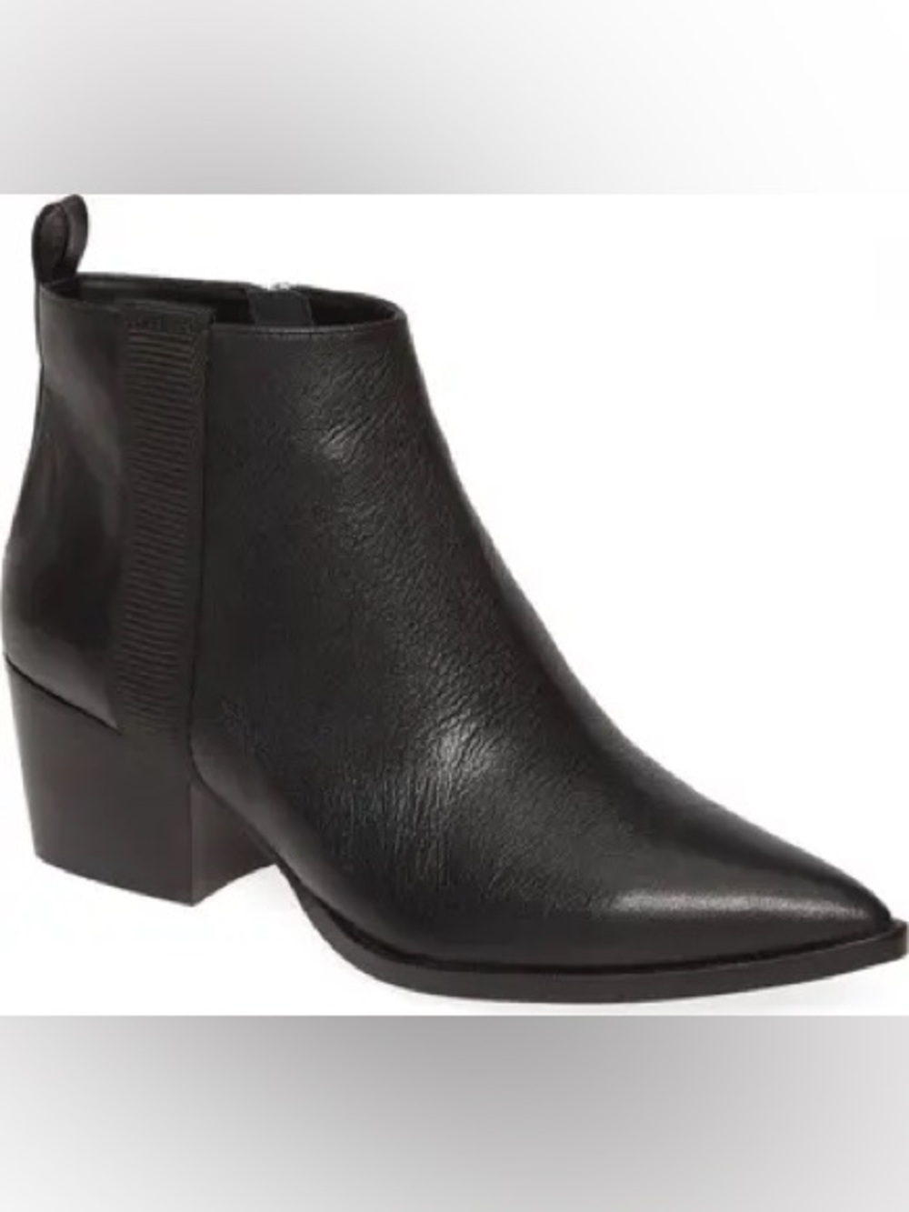 Linea Paolo Sevilla Black Leather Ankle Booties Size 8